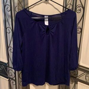 Simple Navy Blue Top